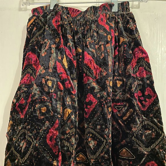 Vintage Velvet Babydoll Skirt - Picture 1 of 3